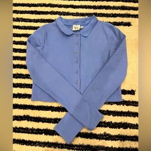 Princess Polly Georgie top, blue, size 4